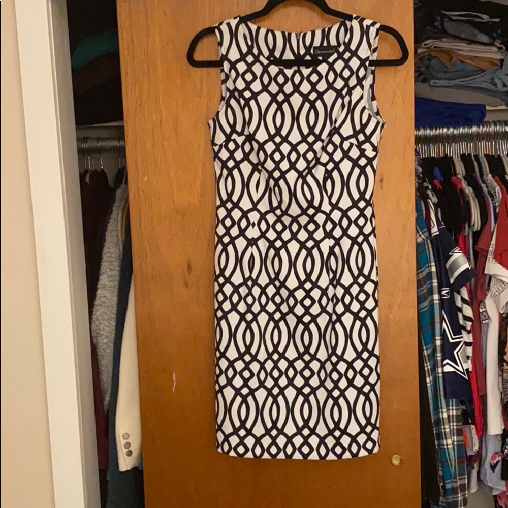 Black & White Fitted Dress
